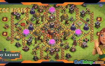 Top Hybrid TH10 Bases - Anti-Everything Layouts for CoC #22536