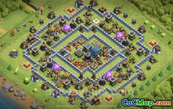 Top Hybrid TH12 Base - Anti Dragon & Air Defense Copy #25463