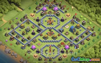 Top Hybrid TH12 Base Copy - Best Anti-Everything Defense #25527