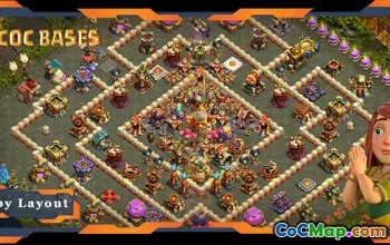 Top Hybrid TH16 Base: Defense & Anti-Everything Layout #18256
