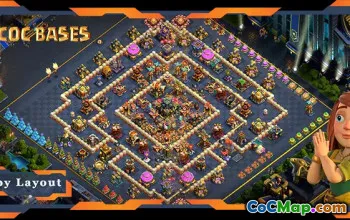 Top Hybrid TH17 Base: Link, Defense & Anti-Everything Layout #18641