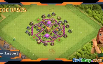 Top Hybrid TH6 Farming Layouts & Links - Clash of Clans #19624