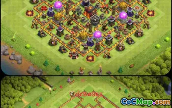 Top Hybrid Town Hall 10 Base Design | Clash of Clans #23176