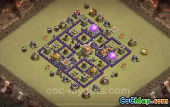 Top Hybrid War Base TH7 - Clash of Clans CWL Link #24169