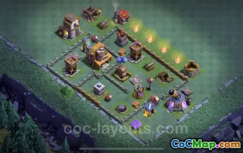 Top Max Level Builder Hall 4 Base Designs - Clash of Clans #22714