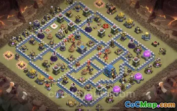 Top Max Level TH12 War Base with Link - Clash of Clans #20912