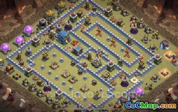 Top Max Levels TH12 War Base - Anti Everything & Link #25598