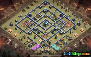 Top Max TH13 War Bases with Links - Clash of Clans #21406