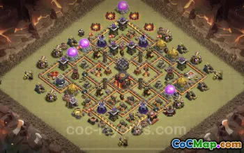 Top TH10 Anti 3 Star War Base & Link - Clash of Clans #25007