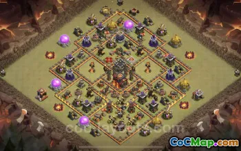 Top TH10 Anti 3 Stars War Base | Legend League CWL Copy #24965