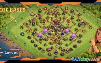 Top TH10 Base: Anti 2 Star Legend League Layout - COC #22323