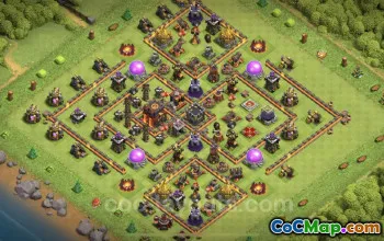 Top TH10 Base Copy: Anti-Everything for Legend League #19718