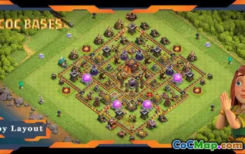 Top TH10 Base Layouts: Anti-Air Electro Dragon - COC #22296