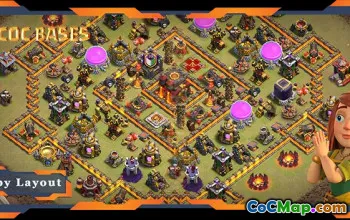 Top TH10 Base Link: Anti 2-Star Hybrid Layouts - COC #22382