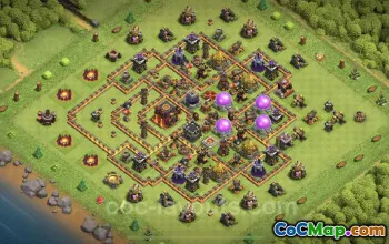 Top TH10 Base Link: Anti GoWiWi/GoWiPe Hybrid Defense #25071