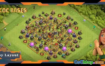 Top TH10 Defense Base: Anti Everything Hybrid Layout #19402