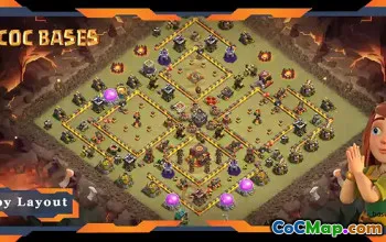 Top TH10 Defense Base Layouts for Clash of Clans - War CWL #20170
