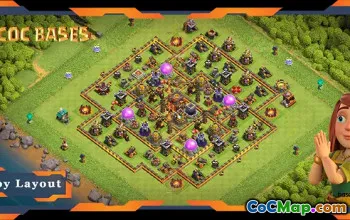 Nejlepší farmářské základny TH10 s články a protivzdušným uspořádáním #18057