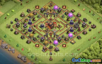 Top TH10 Hybrid Base Copy: Anti-Everything Defense #25130