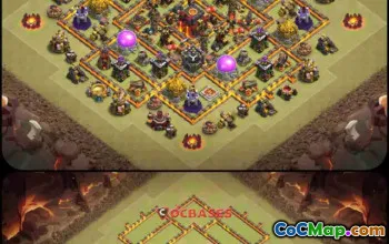 Top TH10 Hybrid Base: Symmetric Design for Clash of Clans #23212