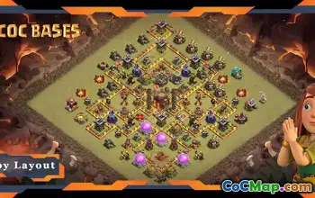 Top TH10 War Base: Anti 2 Stars & Air Defense Layout #19278