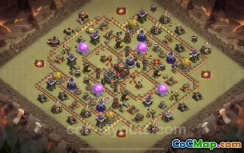 Top TH10 War Base: Anti-Everything Hybrid Layout & Link #19820