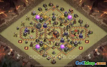 Top TH10 War Base - Anti Everything & Hybrid Layouts #19889
