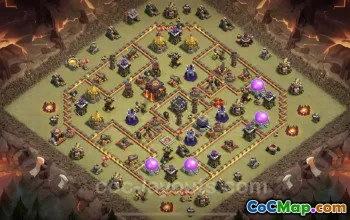 Top TH10 War Base: Anti Everything Hybrid Layouts & Links #25064