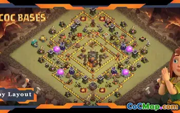 Top TH10 War Base Layout: Anti 2 Stars & CWL Link #19283