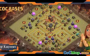 Top TH10 War Base Layout: Max Levels & Anti-Everything #19293