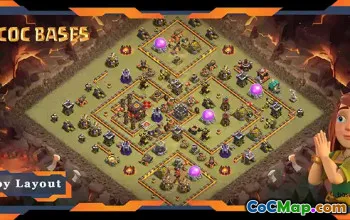 Top TH10 War Base Layouts for Clash of Clans - Anti Air #20160