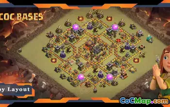 Top TH10 War Base: Max Level Anti Air & 3-Star Defense #19290