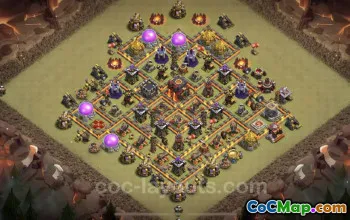 Top TH10 War Base with Anti 2 Stars - Clash of Clans #25136