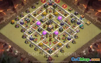 Top TH11 Anti 2 Stars War Base 2025 - Clash of Clans #20042