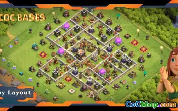 Top TH11 Anti 3 Star Base Layout with Link - Clash of Clans #19203