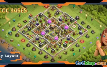 Top TH11 Farming Base: Anti 2 Star Layout with Link #19206