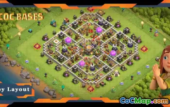 أفضل تصميمات القاعدة الزراعية TH11 - تخطيطات مضادة للنجمتين # 18085