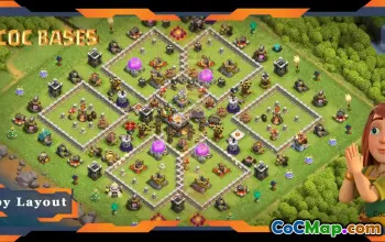 Top TH11 Farming Base: Hybrid Anti-Air Layout with Link #19177