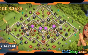 Top TH11 Farming Base: Hybrid Layout with Link - COC #19190