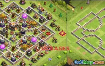 Top TH11 Hybrid Base for Clash of Clans | Copy Link Inside #22404