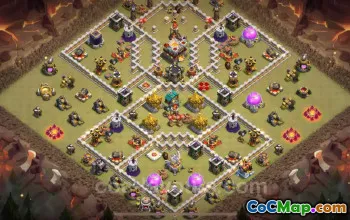 Top TH11 Hybrid War Bases with Links for Clash of Clans #25366