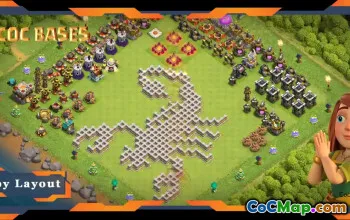 Top TH11 Troll Base: Funny Scorpion Layout in Clash of Clans #19267