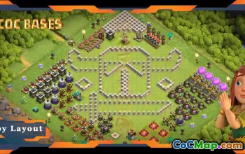 Top TH11 Troll Base: P.E.K.K.A Face Layout & Link #19240