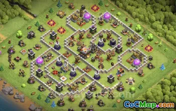 Top TH11 Trophy Base: Anti Air & Electro Dragon Defense #25367