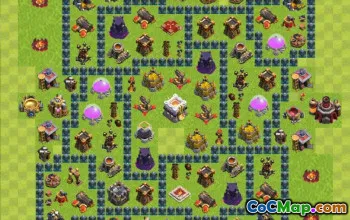 Top TH11 Trophy Base for Clash of Clans Defense #20493