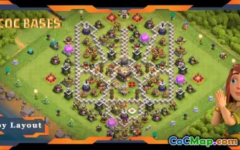 顶级 TH11 奖杯基地，带防御布局和链接 - COC #18099