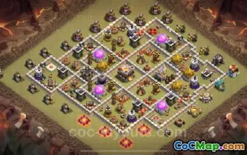 Pangkalan Perang TH11 Teratas 2024: Tautan Anti Udara & Naga Elektro #17697