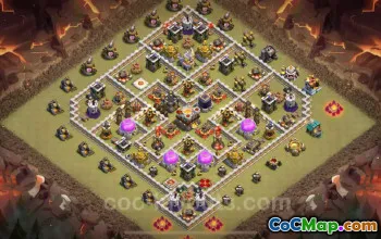Top TH11 War Base 2024: Anti-Everything Hybrid with Link #25270