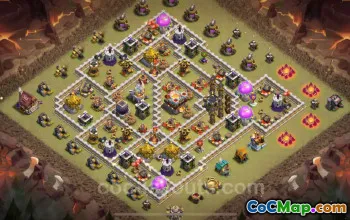 Top TH11 War Base 2025: Anti Air/Electro Dragon Link #20206