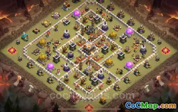 Top TH11 War Base 2025: Anti Air & Electro Dragon Link #20211